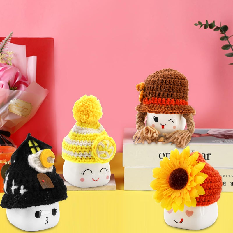 Hedume 4 Pack Ceramic Hot Chocolate Mugs, Cute Coffee Mug Set, Couple Matching Mugs, Anniversary Christmas Wedding Valentine's Day Gift - Image 5